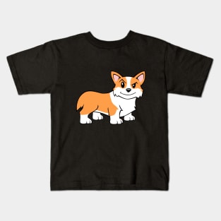 Welsh Corgi Dog Pembroke Breed Art Kids T-Shirt